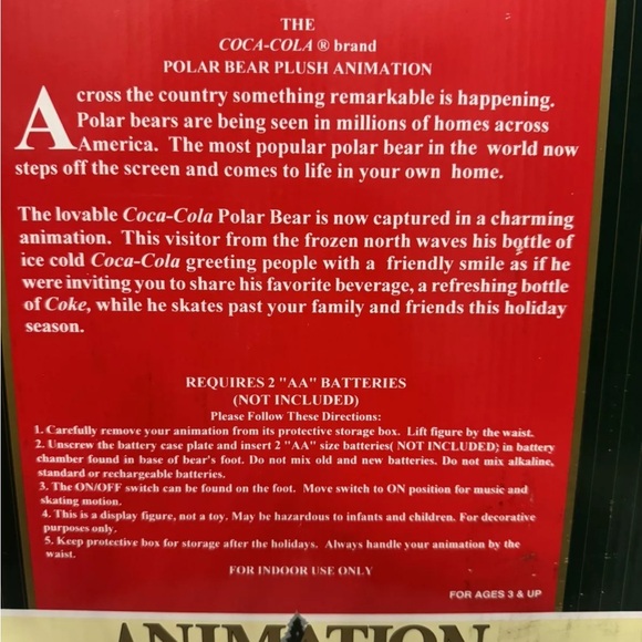 Coca-Cola Polar Bear Plush with Scarf - Picture 7 of 10